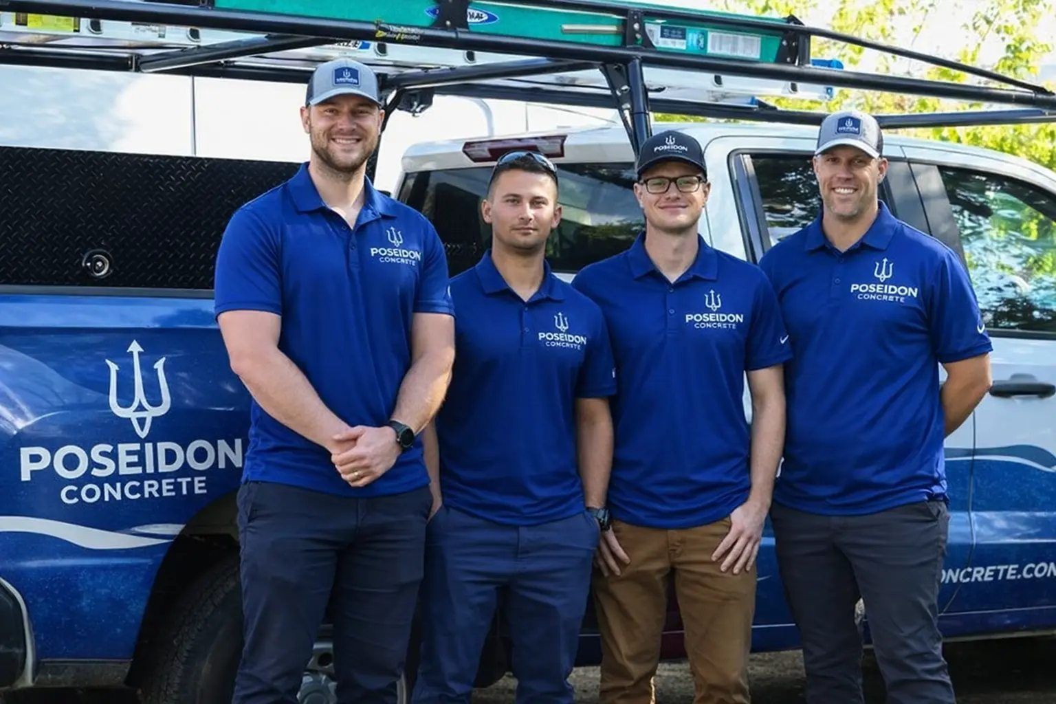 Poseidon Concrete team on site